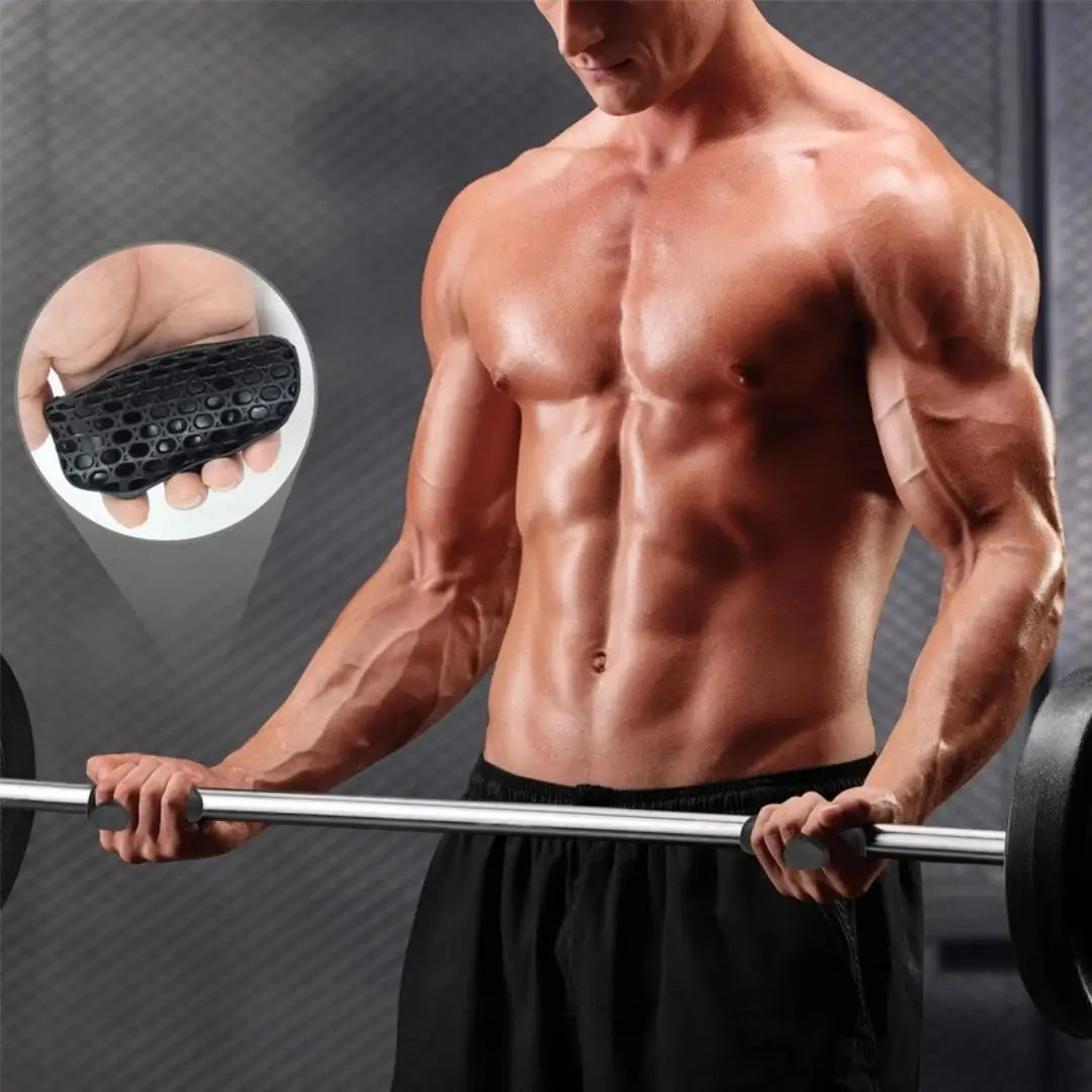 Silicone Gym Grips – Agarre Superior, Manos Protegidas