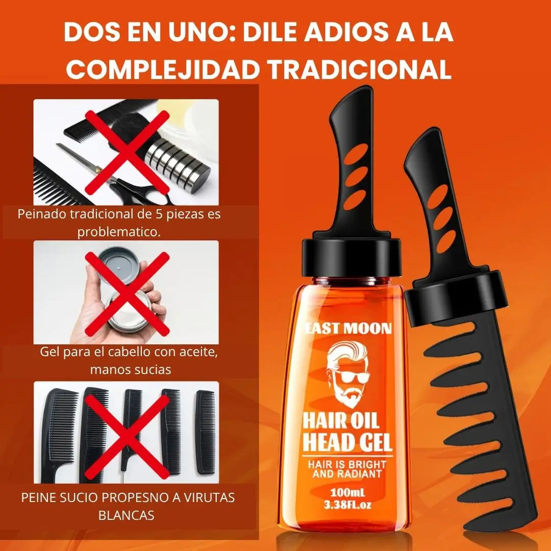 "Comb Gel 2: “¡Despídete del desorden y la rutina! Aplica gel y peina en segundos con cero residuos.”